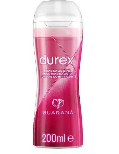 Durex Massage 2 In 1 Gel Massaggio Corpo E Lubrificante Guarana' 200 Ml