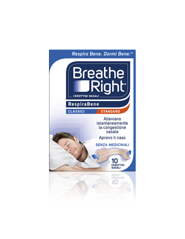 Cerotti Nasali Breathe Right Classici 10 Pezzi