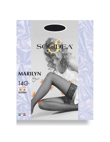 Marilyn 140 Sheer Calza Autoreggente Camel 4xl