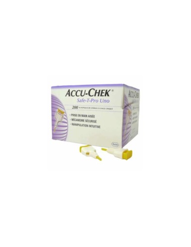 Lancette Pungidito Accu-chek Safe T Pro Uno 200 Pezzi