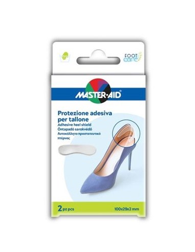 Protezione Adesiva Master-aid Footcare Trasparente Tallone 2pezzi A4
