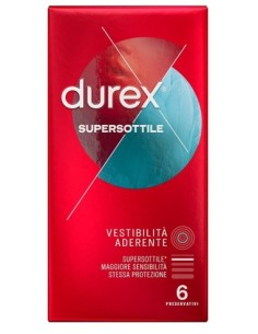 Profilattico Durex Supersottile Close Fit 6 Pezzi