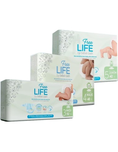 Freelife By Bebecash Maxi Taglia 4 7-18 Kg Girovita 38-60 Cm48 Pezzi