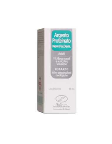 Argento Proteinato (new.fa.dem.)*ad Gtt Orl 10 Ml 1%