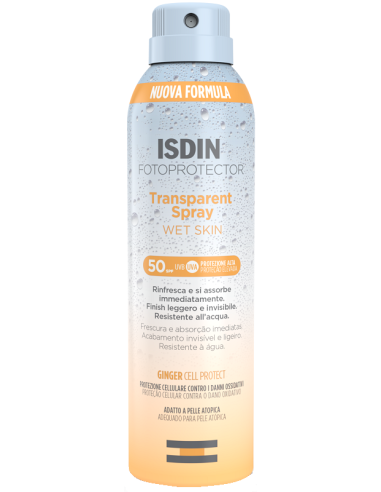 Fotoprotector Transparent Wet Skin Spray 50+ 250 Ml