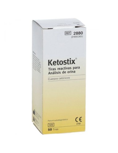 Strisce Misurazione Chetonuria Ketostix 50 Pezzi