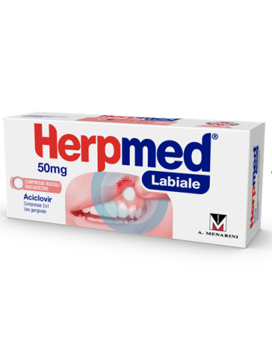 Herpmed Labiale*2 Cpr Buccali 50 Mg