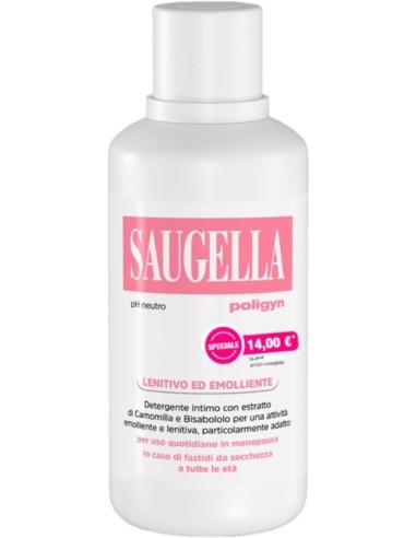 Saugella Poligyn Ph Neutro Lenitivo Ed Emolliente 500 Ml Taglio Prezzo