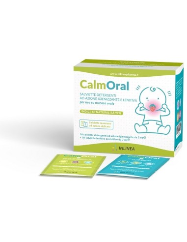 Calmoral 10 Salviette Detergenti + 10 Salviette Lenitive Protettive