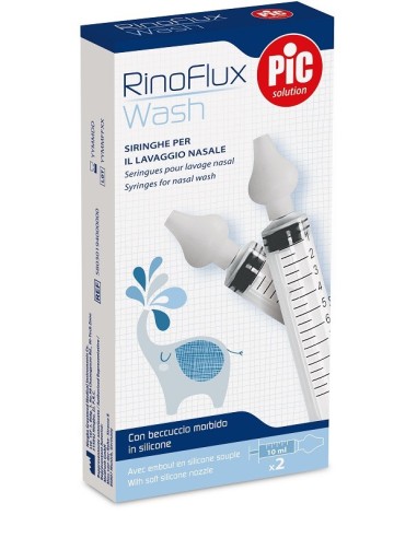 Rinoflux Wash Siringhe Lavaggio Nasale 2 Pezzi