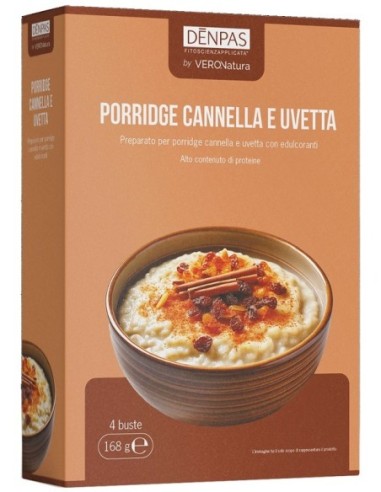 Porridge Cannella Uvetta 4 Bustine