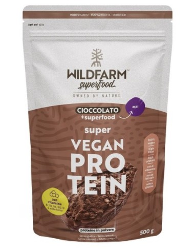 Wildfarm Super Vegan Prot Cioccolato Con Acai 500 G