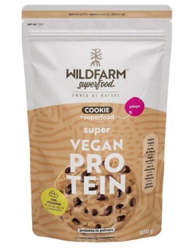 Wildfarm Super Vegan Prot Cookie Con Pitay 500 G