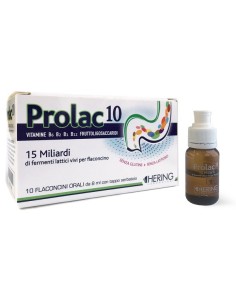 Prolac10 Fermenti Lattici 15 Miliardi 10 Flaconcini 8 Ml
