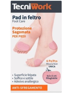 Pad In Feltro Sagomato 8,6x5cm 6 Pezzi