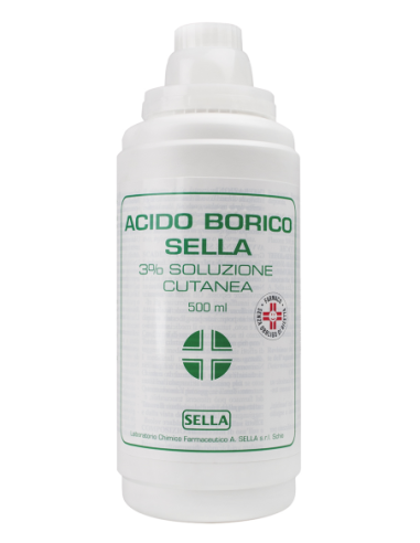 Acido Borico (sella)*soluz U.e. 500 Ml 3%