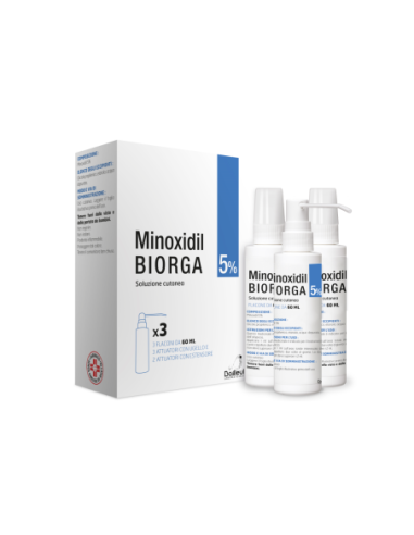 Minoxidil Biorga (laboratoires Bailleul)*soluz Cutanea 3 Flaconi 60 Ml 5%