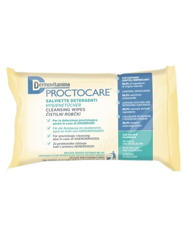 Dermovitamina Proctocare Salviette Detergenti 15 Pezzi