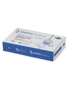 Siringa Intra-articolare Sinovial Hl 64 Acido Ialuronico Sale Sodico 3,2% 32mg H-ha + 32mg H-la/2ml 2 Ml