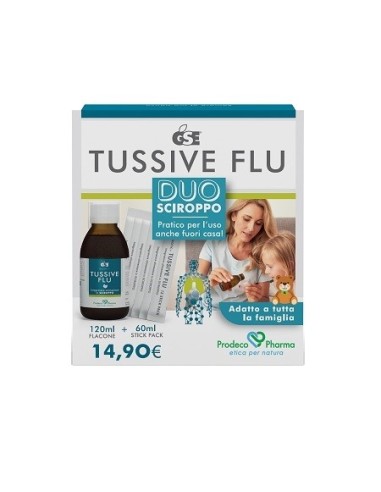 Gse Tussive Flu Duo Flacone+6 Stick Pack Monodose