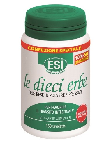 Esi Le Dieci Erbe 100 Tavolette + 50 Tavolette Omaggio
