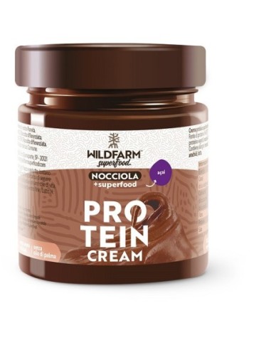 Wildfarm Super Protein Cream Evo Crema Spalmabile Cacao Nocciole Acai 180 G