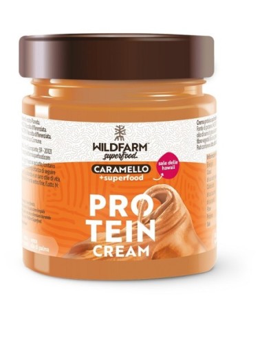 Wildfarm Super Protein Cream Evo Crema Spalmabile Caramellosale Rosso Himalaya 180 G