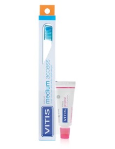 Vitis Spazzolino Medium Access + Vitis Dentrifricio Gingival15 Ml