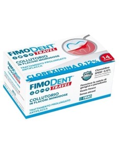 Fimodent Travel Collutorio Clorexidina Spdd 0,12% 14 Flaconcini Monodose 10 Ml