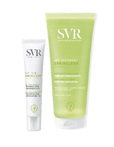 Sebiaclear Set Mat+pores 40 Ml + Gel Moussant 200 Ml