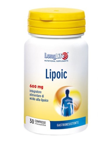 Longlife Lipoic 600 Mg 30 Compresse Rivestite Da 870 Mg