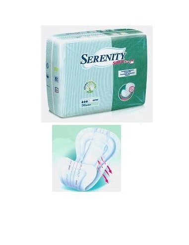 Pannolone Per Incontinenza Sagomato Serenity Softdry+ Aloe Super 30 Pezzi