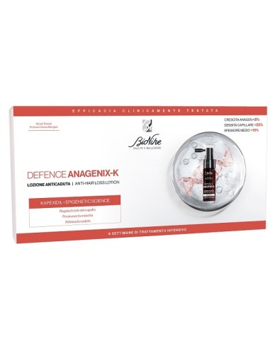 Defence Anagenix K Lozione Anti Caduta 6 Flaconcini 15 Ml