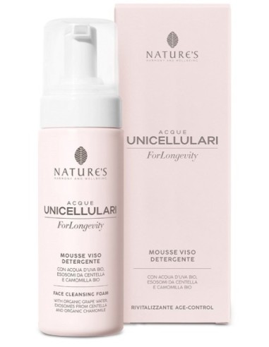 Nature's Acque Unicellulari Forlongevity Mousse Viso Detergente 150 Ml
