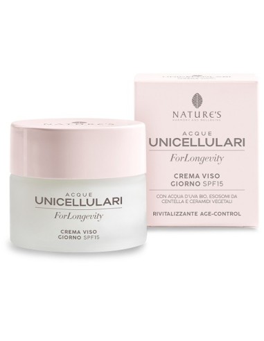 Nature's Acque Unicellulari Forlongevity Crema Viso Spf15 50ml