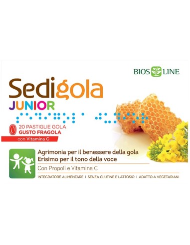 Apix Propoli Sedigola Junior Fragola 20 Pastiglie