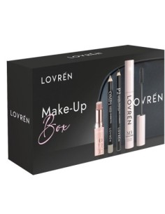 Lovren Beauty Box Make-up 1 Mascara M3 + 1 Matita Occhi P2 +1 Matita Ombretto Omp1 + 1 Lipstick Balm Color Boost Nude Lb1