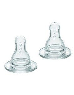 Tettarella Slow Flusso Lento In Silicone 2 Pezzi