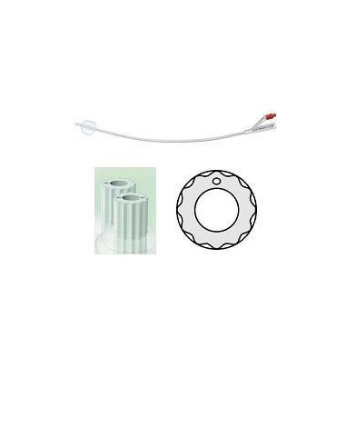Catetere Vescicale In Silicone Profilcath Plus Scanalato 2 Vie Ch16 Lunghezza 31 Cm Punta Cilindrica 2 Fori Contrappostipallonci