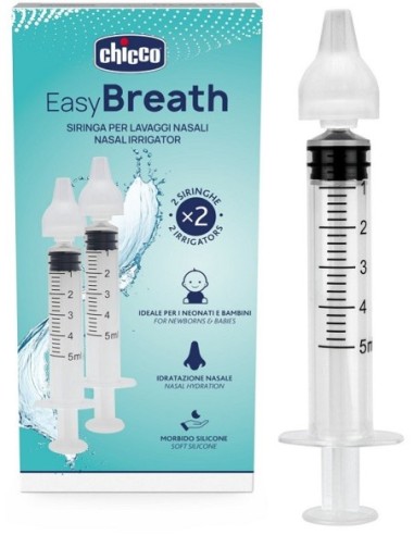 Siringa Nasale Lavaggi Easy Breath Chicco 2 Pezzi