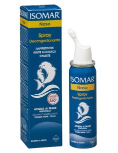 Isomar Naso Chiuso Soluzione Acqua Di Mare Ipertonica Per Decongestione Naso Chiuso 50 Ml