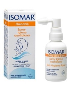 Isomar Orecchie Acqua Di Mare Spray No Gas Per Irrigazione Dell'orecchio 50ml