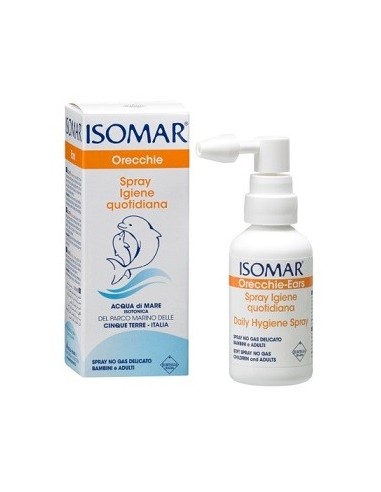 Isomar Orecchie Acqua Di Mare Spray No Gas Per Irrigazione Dell'orecchio 50ml