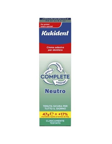 Kukident Neutro Complete Crema Adesiva Per Protesi Dentarie47 G