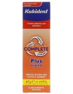 Kukident Plus Complete Crema Adesiva Per Protesi Dentarie 47g
