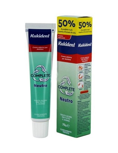 Kukident Neutro Complete Crema Adesiva Per Protesi Dentarie70 G