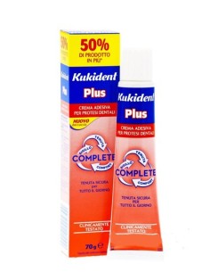 Kukident Plus Complete Crema Adesiva Per Protesi Dentarie 70g