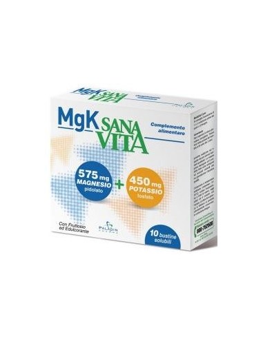 Sanavita Mgk Magnesio E Potassio 30 Bustine Da 4,5 G