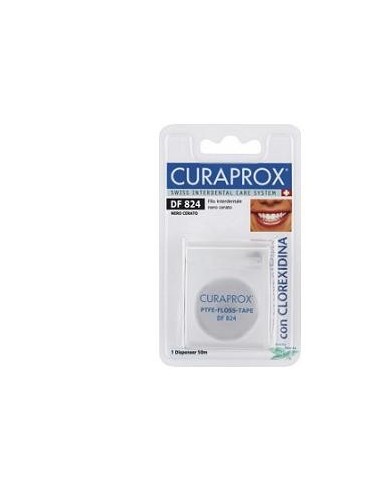 Curaprox Floss Nero Filo Interdentale Cerato Df824