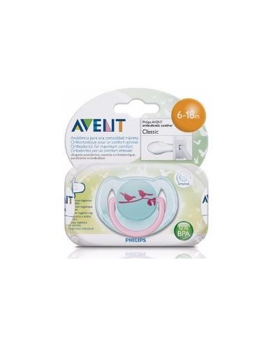 Avent Succhietto Decorato Femminuccia 6-18 Mesi